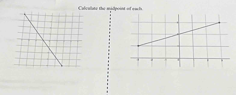 Calculate the midpoint of each.