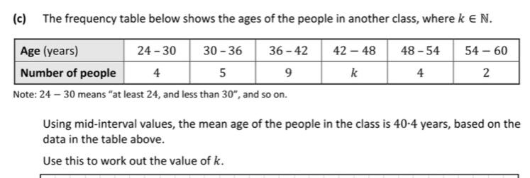 Gelöst:The frequency table below shows the ages of the people in ...