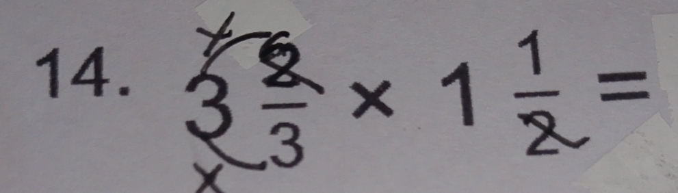 3 2/3 * 1 1/2 =