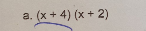 (x+4)(x+2)