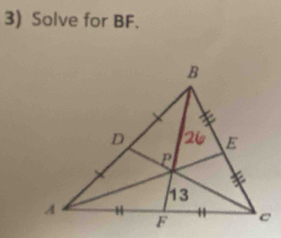 Solve for BF.