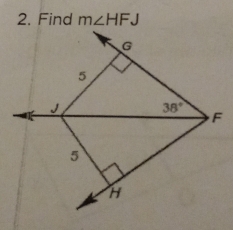 Find m∠ HFJ