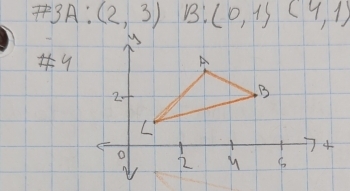 A: (2,3) (0,1) (4,1)