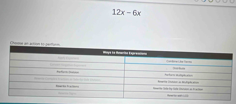 12x-6x
Choose an a