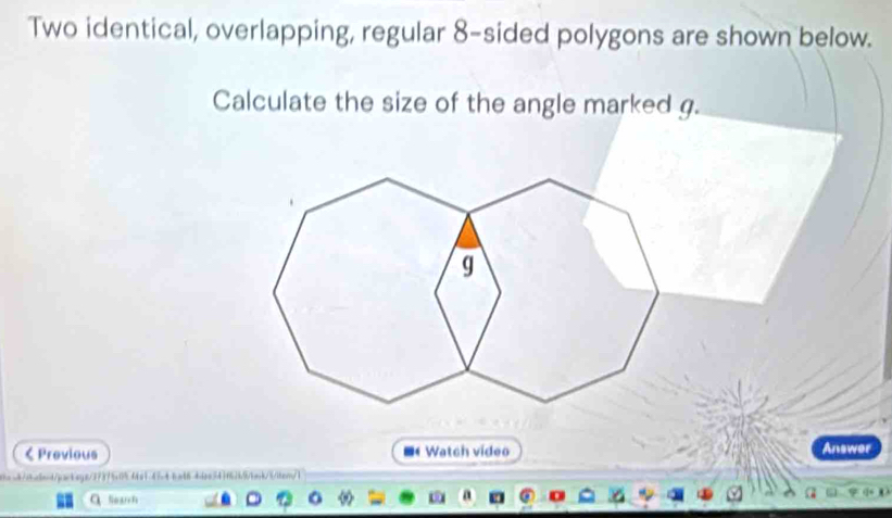 Solved: Two identical, overlapping, regular 8 -sided polygons are shown ...