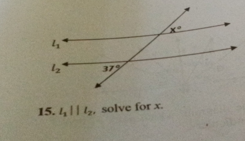 l_1parallel l_2 , solve for x.