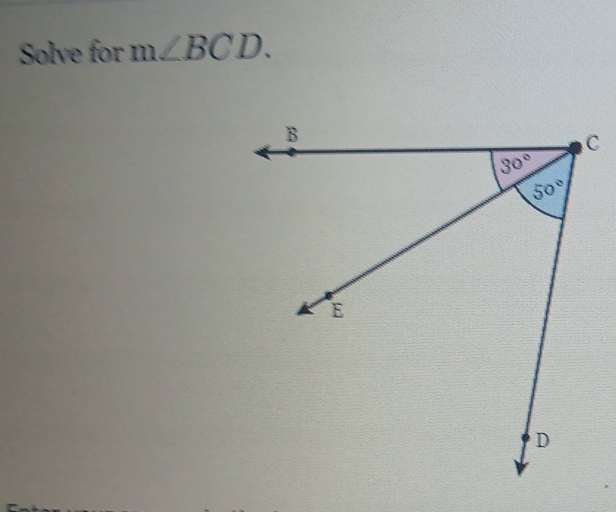 Solve for m∠ BCD.