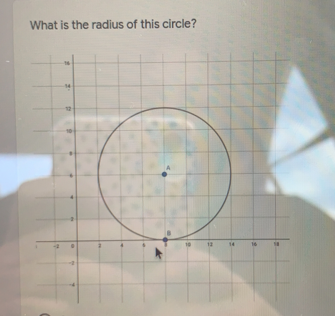 What is the radius of this circle?