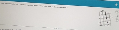 Fine the coordinetss of I?'', the mnage of point Pafter a ditation with senter 10 ed soaie fato