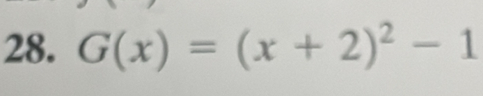 G(x)=(x+2)^2-1