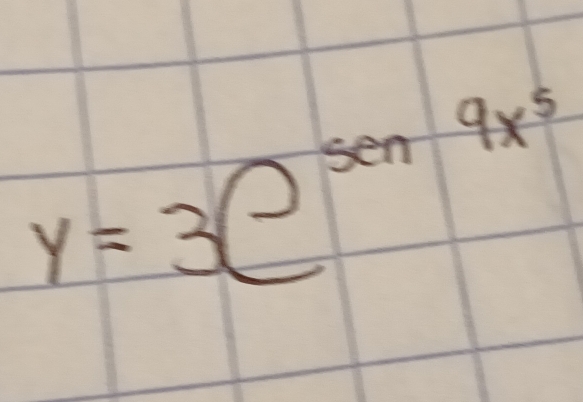 y=3boxed 3)^sen9x^5