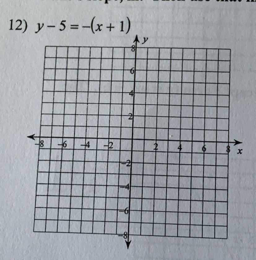 y-5=-(x+1)