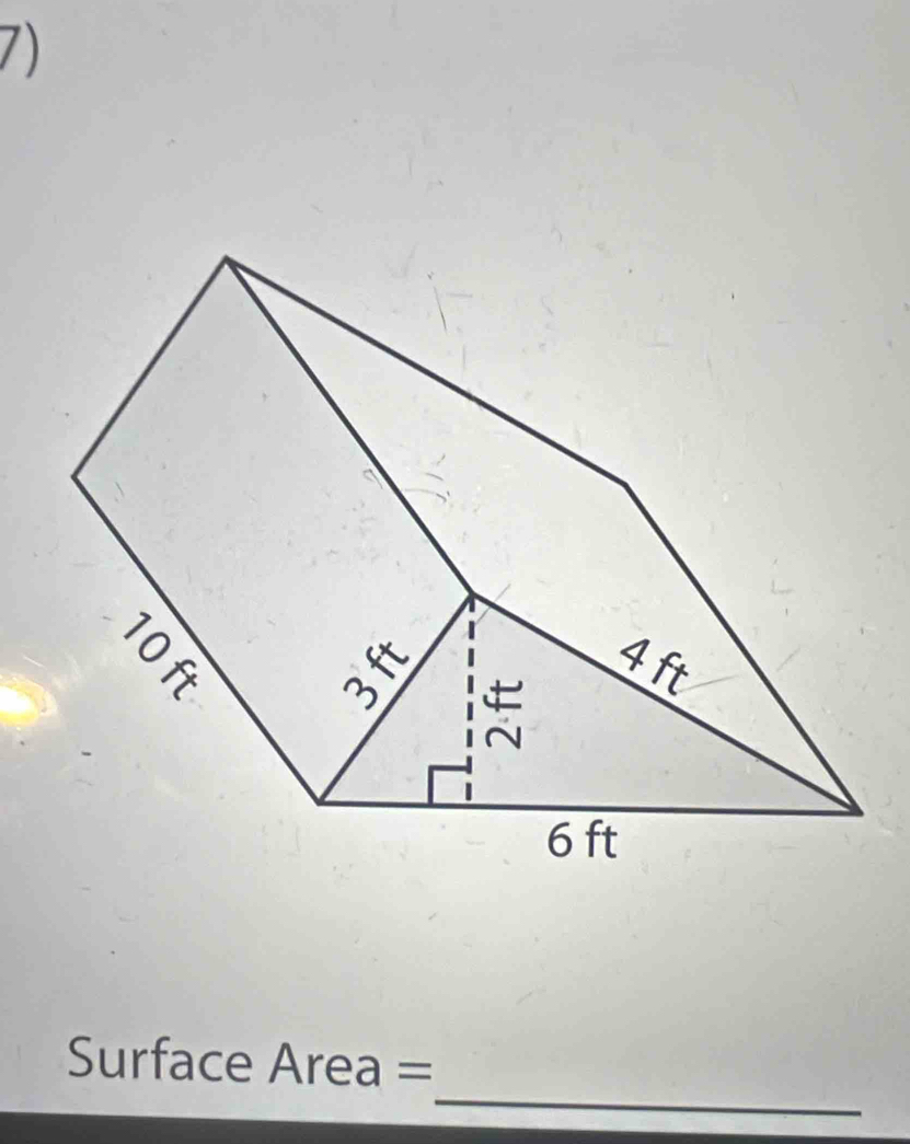 Surface Area =