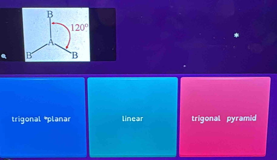 trigonal *planar linear trigonal pyramid