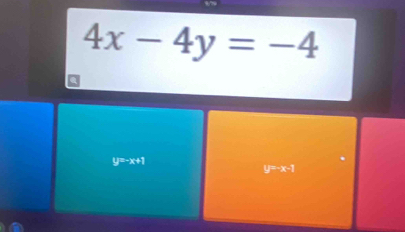 4x-4y=-4
y=-x+1
y=-x-1