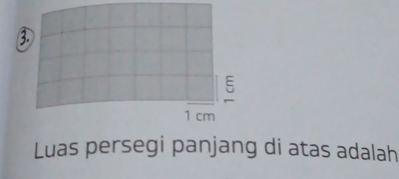 Luas persegi panjang di atas adalah