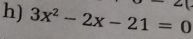 3x^2-2x-21=0