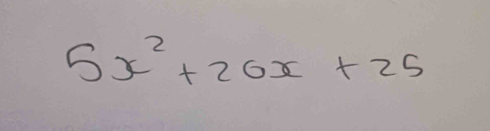 5x^2+20x+25