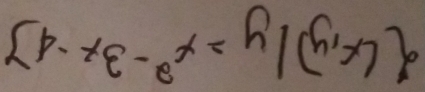  (x,y)|y=x^2-3x-4