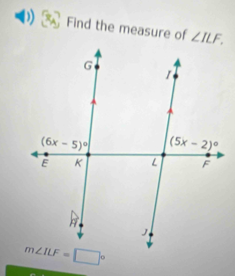 Find the measure of