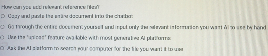 Solved: How can you add relevant reference files? Copy and paste the ...