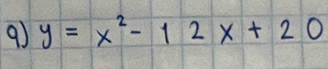 y=x^2-12x+20