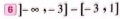 6 ]-∈fty ,-3]-[-3,1]