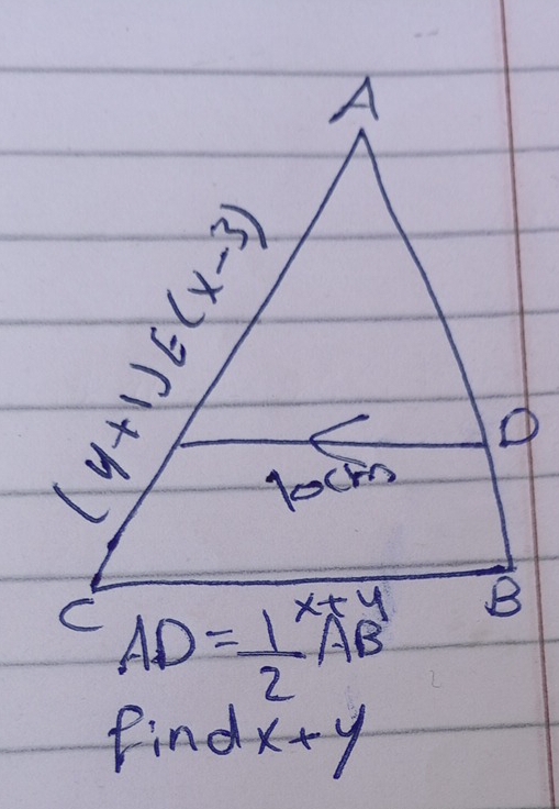 find x+y