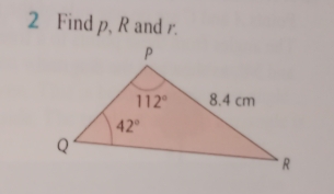 Find p, R and r.