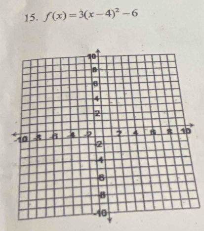 f(x)=3(x-4)^2-6