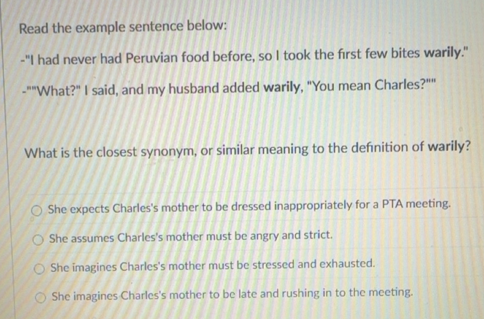 Solved: Read the example sentence below: -