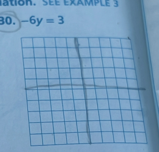 ation. SEE EXAMPLE 3 
30. -6y=3