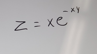 z=xe^(-xy)