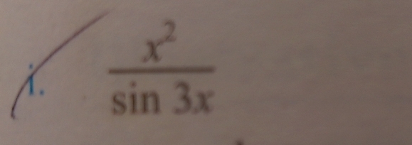  x^2/sin 3x 