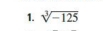 sqrt[3](-125)