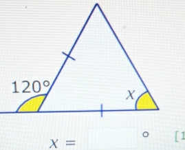 x= ^circ  []