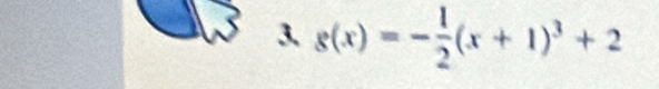 g(x)=- 1/2 (x+1)^3+2