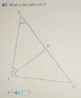 What is the value of a?
a=phi )) □°