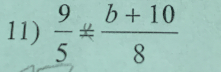  9/5 ±  (b+10)/8 