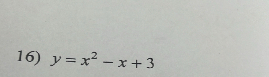 y=x^2-x+3