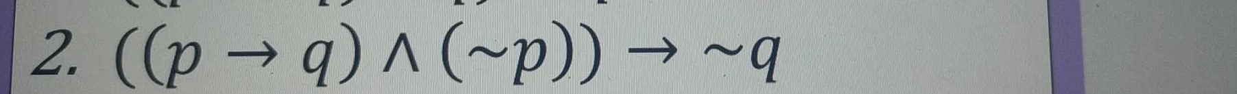 ((pto q)wedge (sim p))to sim q