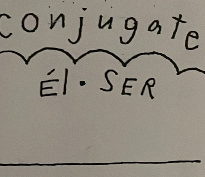 conjugate 
EI· SER