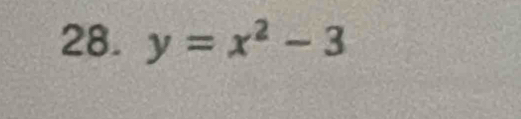 y=x^2-3