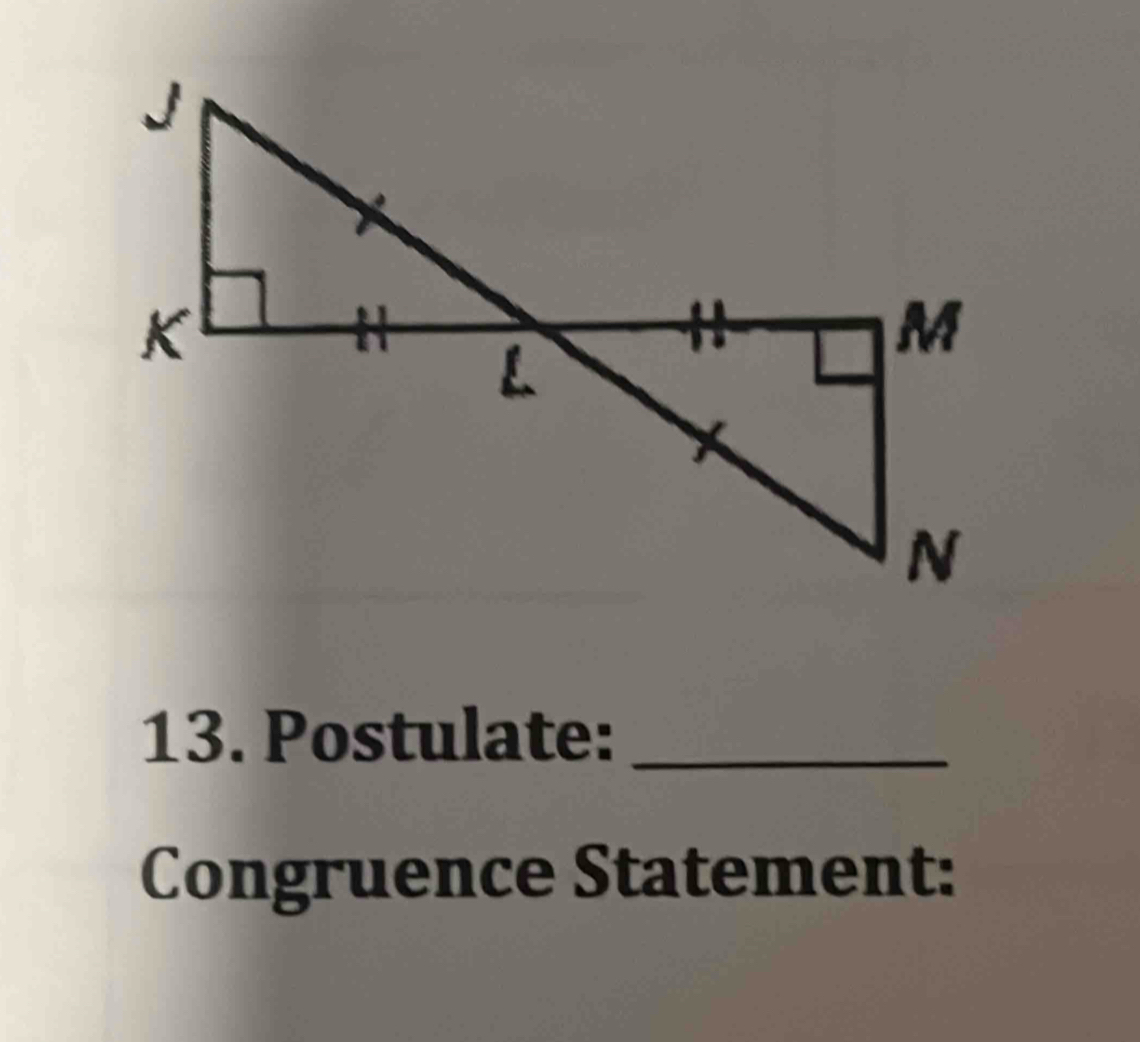 Postulate:_ 
Congruence Statement: