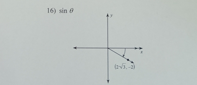 sin θ