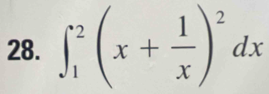 ∈t _1^(2(x+frac 1)x)^2dx