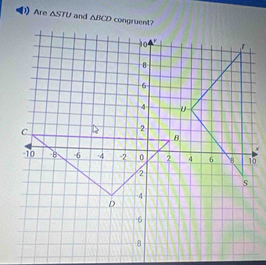 Are △ STU and △ BCD