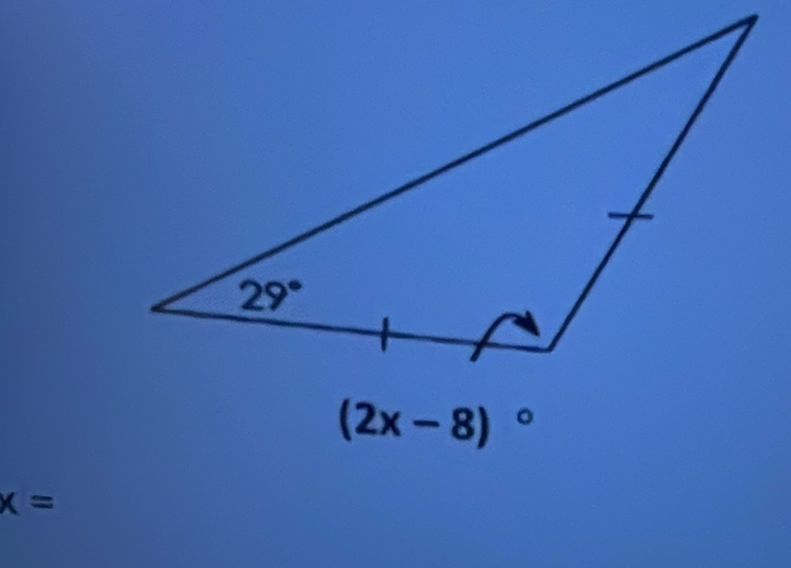 (2x-8)^circ 
x=