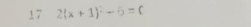 17 2(x+1)^2-6=0