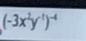 (-3x^2y^(-1))^-4